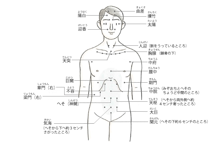 ツボ図解