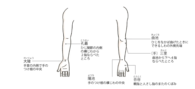 ツボ図解