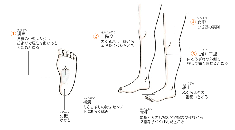 ツボ図解